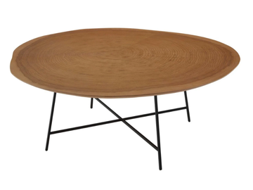 ALBURNI - Round wood veneer coffee table by Ligne Roset - view 3